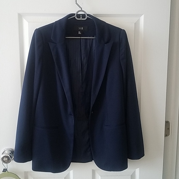 Forever 21 Navy Blue Blazer - Picture 1 of 7